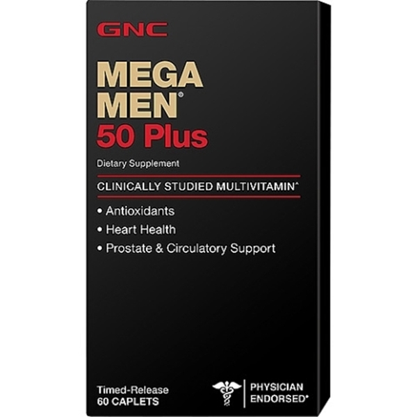 Picture of GNC Mega Men  50 Plus/ Мега Мен 50 Плюс - Ефективни витамини за мъже над 50 години