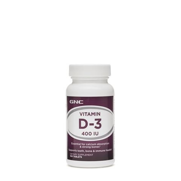 Picture of GNC Vitamin D-3 400IU / Витамин Д-3 400 IU - Важен за  абсорбирането на калция