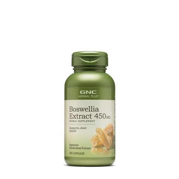 Picture of GNC Herbal Plus Boswellia Extract 450 mg / Босвелия екстракт смола 450 мг - Натурално средство при болки и възпаление на ставите