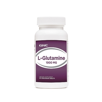 Снимка на GNC L-Glutamine 1000 mg/ Л- Глутамин 1000 мг - Подобрява синтеза на протеин по време на тренировка