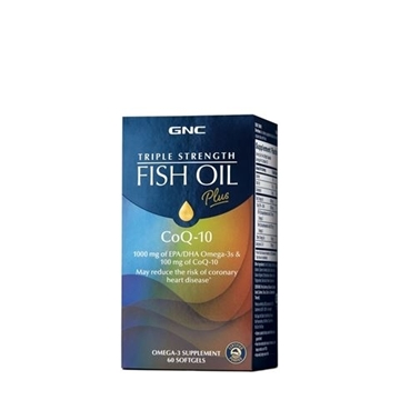 Снимка на GNC Triple Strength Fish Oil Plus Co Q-10/ Рибено Масло Плюс  Коензим Q – 10 - За силно и здраво сърце
