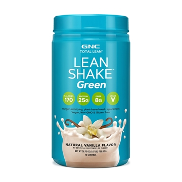 Снимка на GNC Total Lean™  Lean Shake™ Green  - Natural Vanilla /  Тотал Лийн  Шейк Грийн - Протеинов шейк от растителен източник