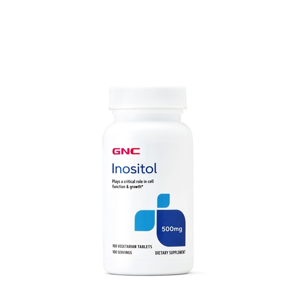 Picture of GNC Inositol 500 mg / Инозитол 500 мг (Витамин В8) - Поддържа нормалната концентрация на холестерол в кръвта