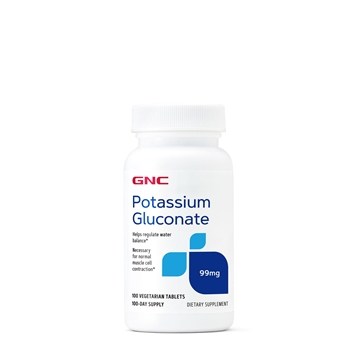 Снимка на GNC Potassium glucоnate 99 mg / Калиев глюконат 99 мг - Регулира водния баланс в организма