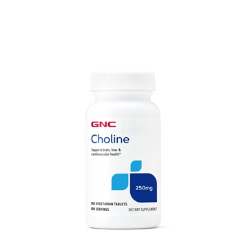 Снимка на GNC Choline 250 mg / Холин 250мг- Подкрепа на  здравето на мозъка, черния дроб и сърдечно-съдовата система