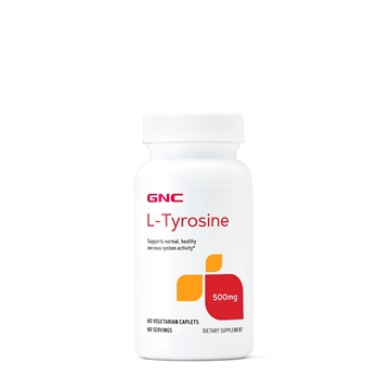 Снимка на GNC L-Tyrosine 500 mg/ Л- Тирозин 500 мг - Натурален релаксант при стрес