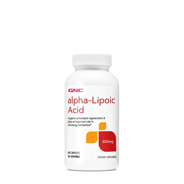 Picture of GNC Alpha Lipoic Acid 300 mg/ Алфа- липоева киселина 300 мг- Мощен антиоксидант, забавя процесите на стареене на клетката