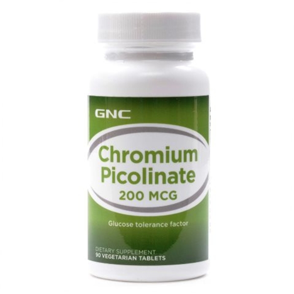 Picture of GNC Chromium Picolinate 200μg /  Хром Пиколинат 200мкг - Стимулира метаболизма и намалява апетита към сладко