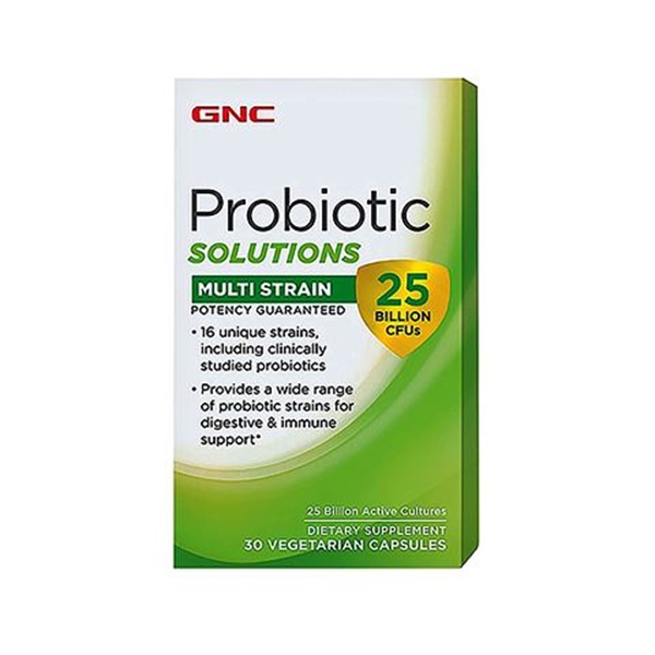 Picture of GNC Probiotic Solutions Multi Strain - 25 Billion Cfu`S/ Пробиотик Сълюшънс Мулти Стрейн  25 Млрд. Бактери -  16 щама пробиотични култири в една капсула