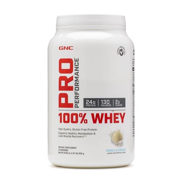 Picture of GNC Pro Performance 100% Whey – Vanilla Cream/Про Пърформанс 100% Уей - Вкусен и лесно разтворим суроватъчен протеин