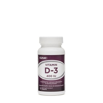 Снимка на GNC Vitamin D-3 400IU / Витамин Д-3 400 IU - Важен за  абсорбирането на калция