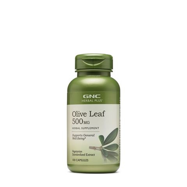 Picture of GNC Herbal Plus Standardized Olive Leaf 500 mg / Eкстракт от маслинови листа 500 мг - Предпазва от простуда и грип