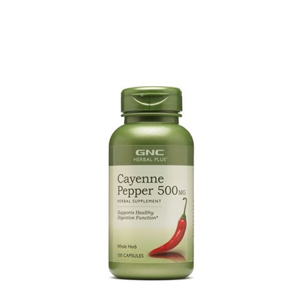 Picture of GNC Herbal Plus  Cayenne Pepper/ Лют червен пипер( Кайен) - Облекчава храносмилането и ускорява метаболизма