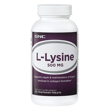 Снимка на GNC L-Lysine 500 mg/ Л- Лизин 500 мг - Важна есенциална аминокиселина