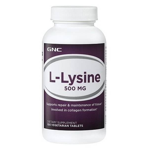 Picture of GNC L-Lysine 500 mg/ Л- Лизин 500 мг - Важна есенциална аминокиселина