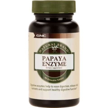 Снимка на GNC Natural Brand Papaya Enzyme/ Папая ензими- Ензимът папаин за подобряване на храносмилането