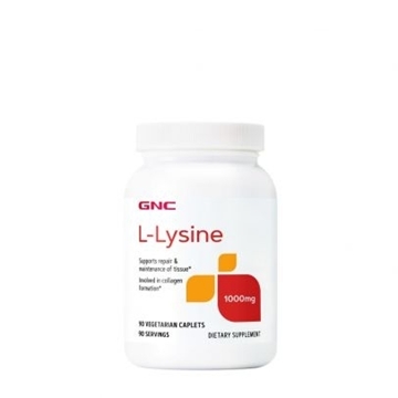 Снимка на GNC L-Lysine 1 000 mg/Л- Лизин 1000 mg - Благоприятства възстановяването на тъканите и производството на колаген