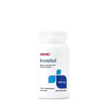 Снимка на GNC Inositol 500 mg / Инозитол 500 мг (Витамин В8) - Поддържа нормалната концентрация на холестерол в кръвта