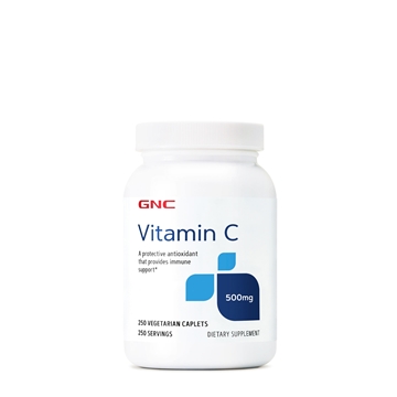 Снимка на GNC Vitamin C 500  mg / Витамин С 500 мг - Засилва имунитета при настинка и грип