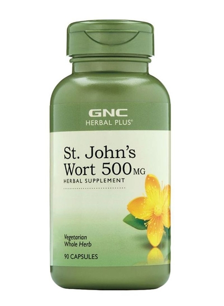 Picture of GNC Herbal Plus ® St. John`s Wort 500 mg / Жълт Кантарион 500 мг - Природен антидепресат