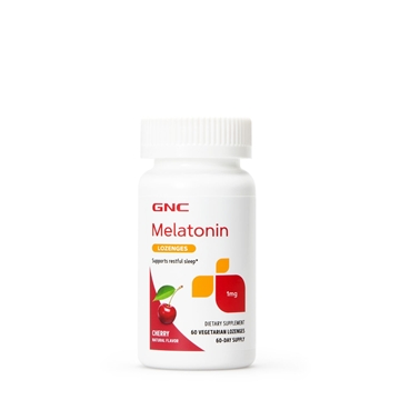 Снимка на GNC  Melatonin 1 mg Lozenges/ Мелатонин 1 mg - При проблеми със съня